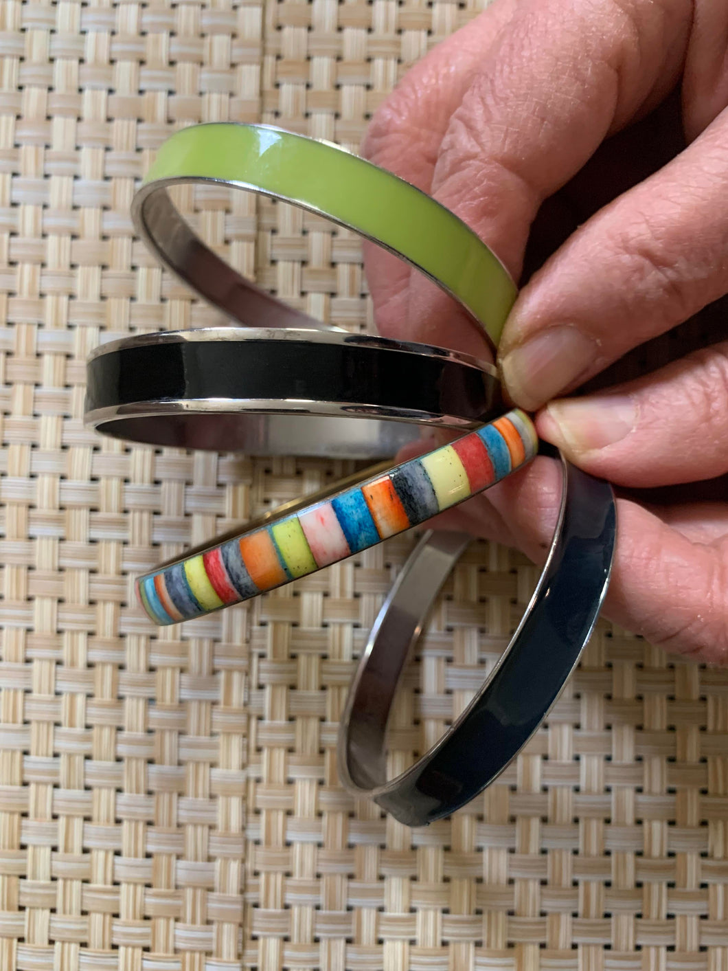 Cloisonne Enamel Bracelet Set