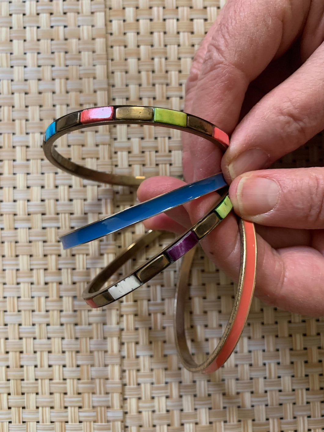 Cloisonne Enamel Bracelet Set