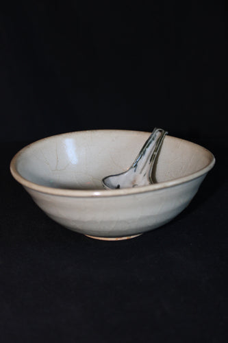 Qing Monochromatic Bowl with spoon (1644-1912)