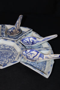 Late Qing Porcelain Sauce Bowl Set (1800-1912)