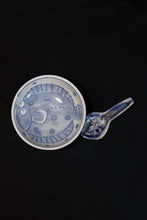 Load image into Gallery viewer, Vintage Japanese Soup Bowl with stand and spoon