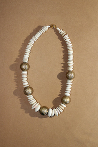 Unique Natural Heishi Shell Necklace