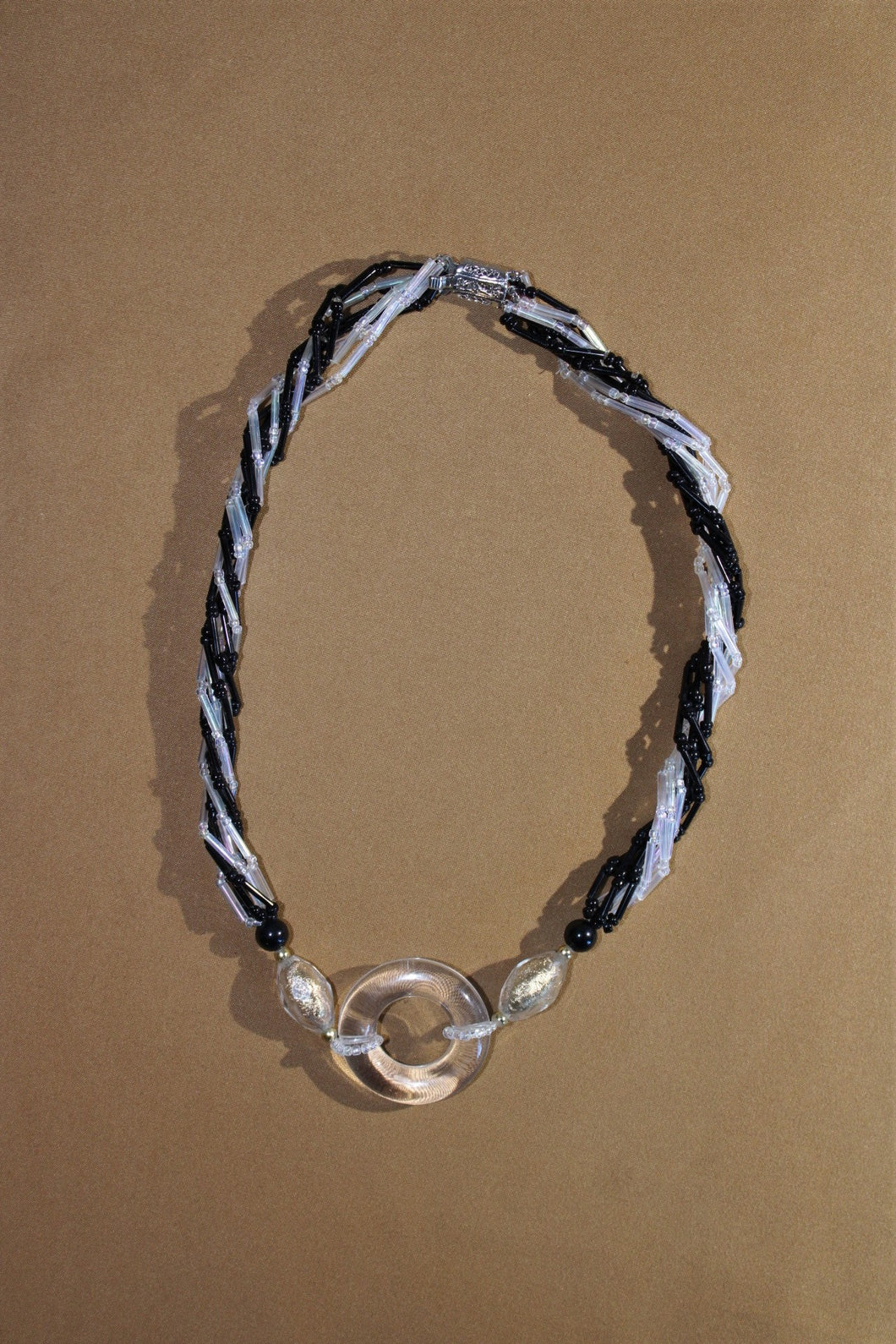 Clear and Black Necklace