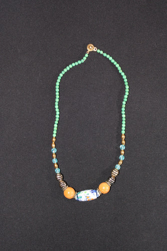 Beautiful Multi Material Necklace